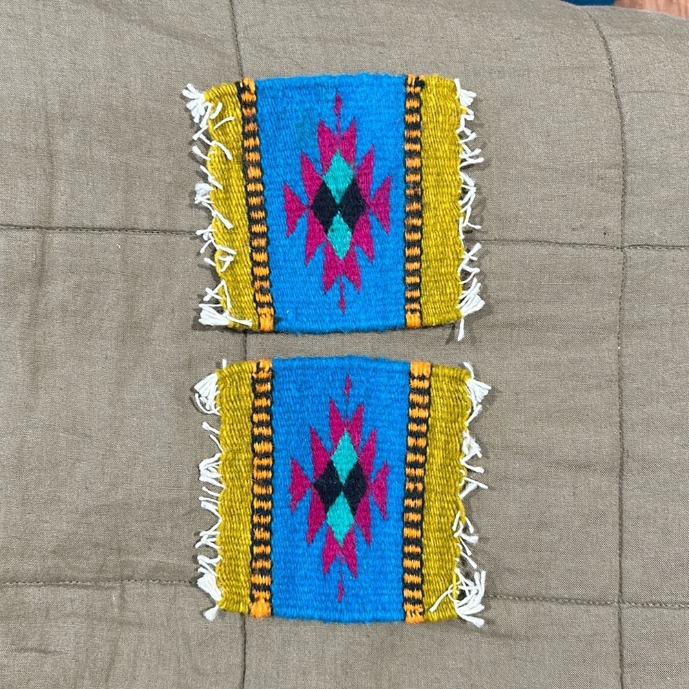 Aztec Blanket Coasters (Set of 2)